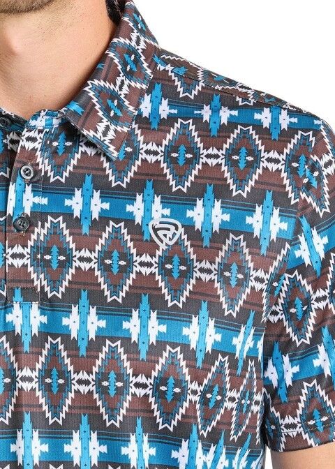 Rock & Roll Denim Men's Aztec Polo