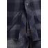 Rock & Roll Denim Men's Slim Fit Plaid Corduroy Long Sleeve Snap Shirt in Blue