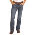 Rock & Roll Denim Men's Regular Fit Two-Tone Stitch Stackable Bootcut Jeans in Medium Wash