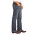 Rock & Roll Denim Men's Regular Fit Two-Tone Stitch Stackable Bootcut Jeans in Medium Wash