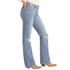 Rock & Roll Denim Women's High Rise Distressed Bootcut Jeans in Medium Wash