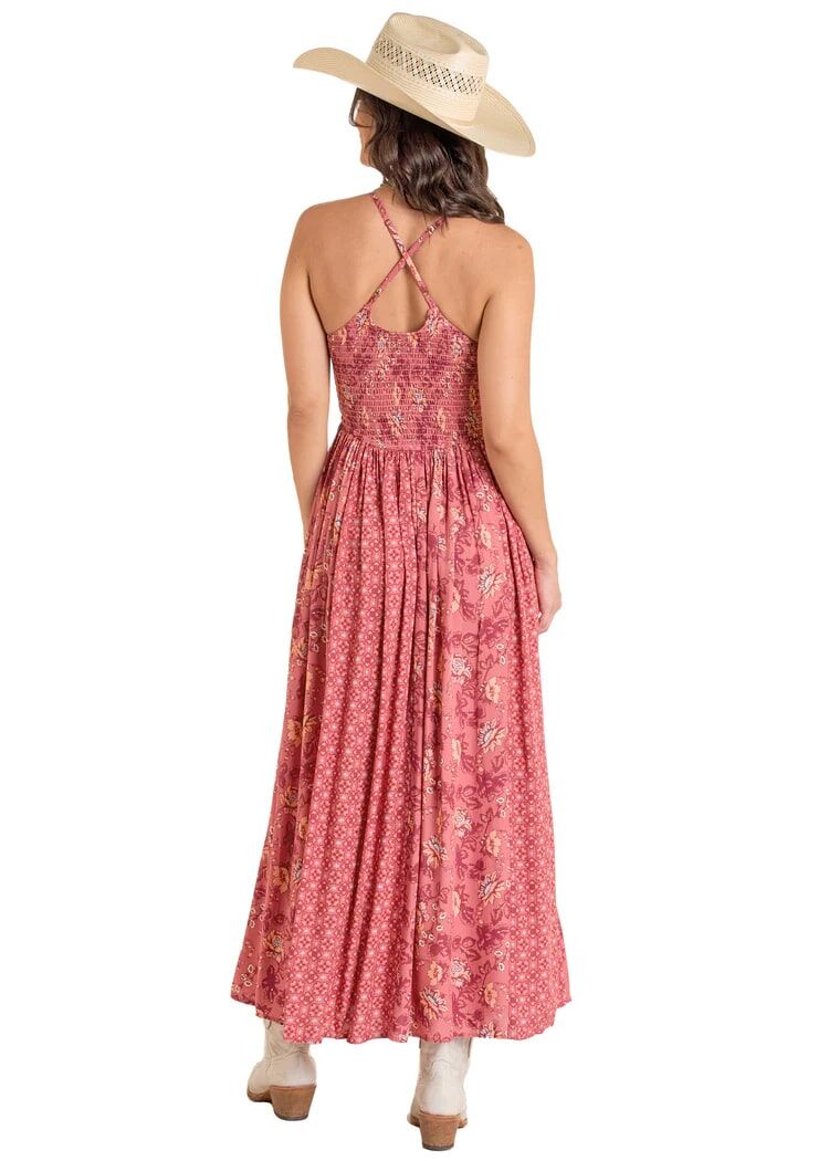 Rock & Roll Denim Women's Mixed Print Mini Dress