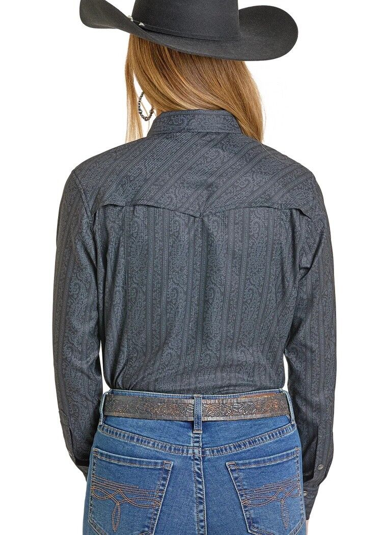 Rock & Roll Denim Women's TEK Western Paisley Long Sleeve Shirt