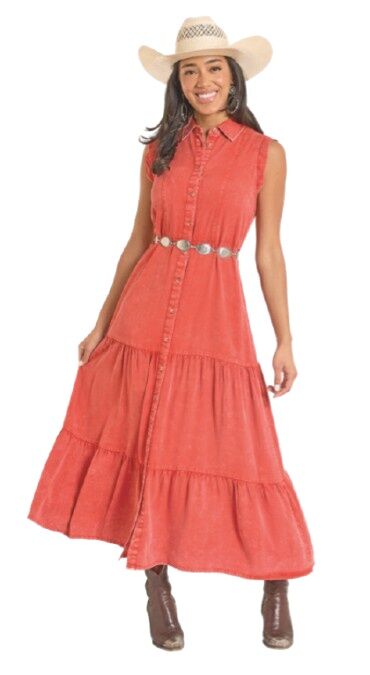 Panhandle Slim Women's Distress Wash Maxi Dress