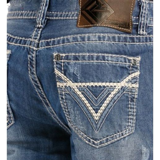 Rock & Roll Denim Men's Relaxed Straight Bootcut Jeans