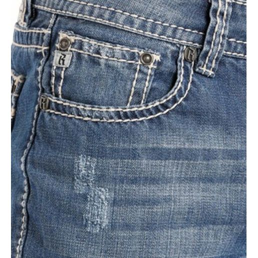 Rock & Roll Denim Men's Relaxed Straight Bootcut Jeans