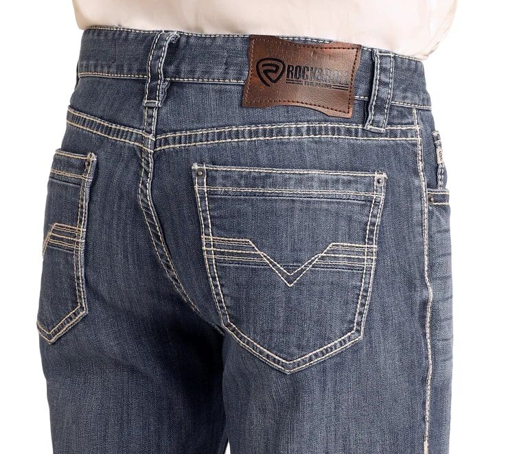 Rock & Roll Denim Men's Relaxed Fit Straight Leg Jean