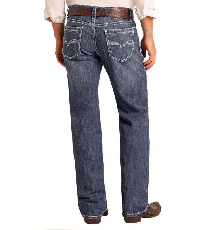 Rock & Roll Denim Men's Relaxed Fit Straight Leg Jean