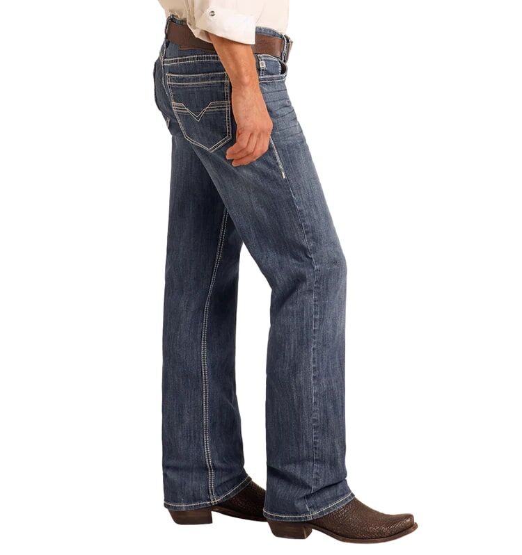 Rock & Roll Denim Men's Relaxed Fit Straight Leg Jean