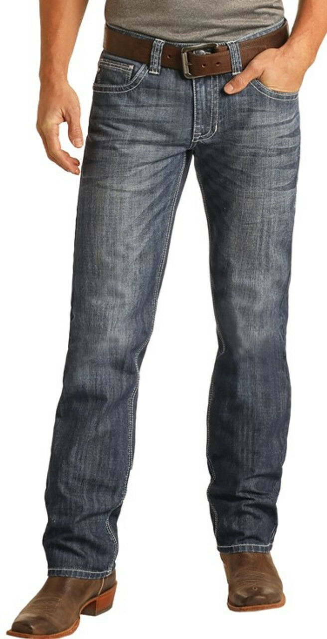 Rock & Roll Denim Men's Regular Fit Stackable Bootcut Jean