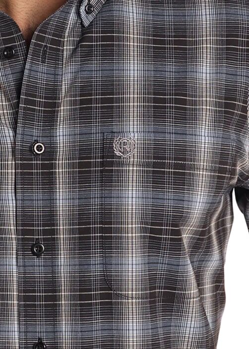 Panhandle Slim Men's Plaid Long Sleeve Snap Shirt 