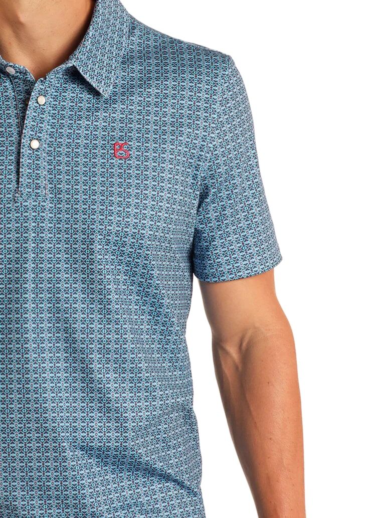 Panhandle Slim Men's Geo Print Performance Polo