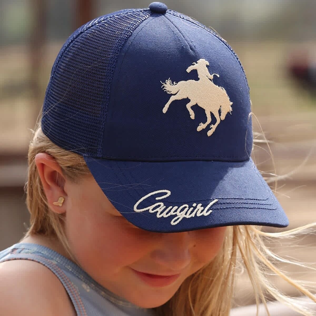 Cruel Girl Girl's Blue Snapback Trucker Hat