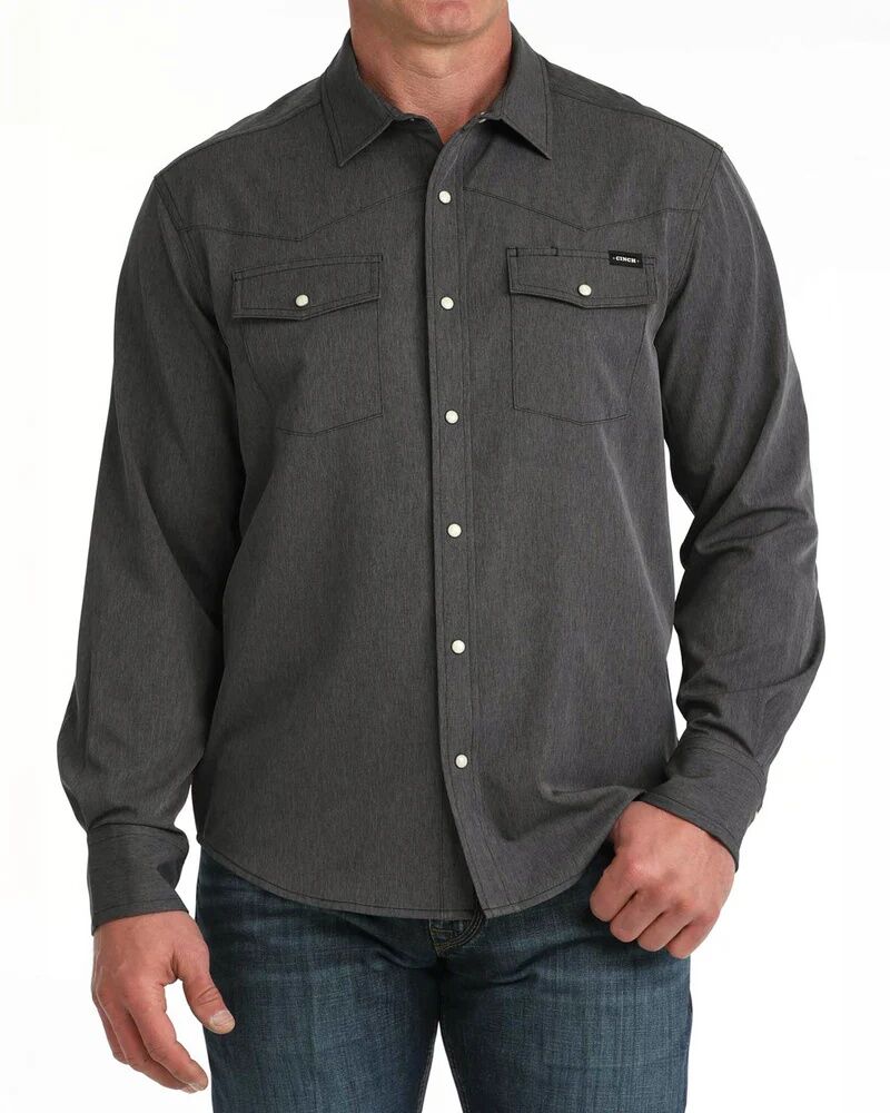 Cinch Men's Stretch Ripstop Camp Shirt