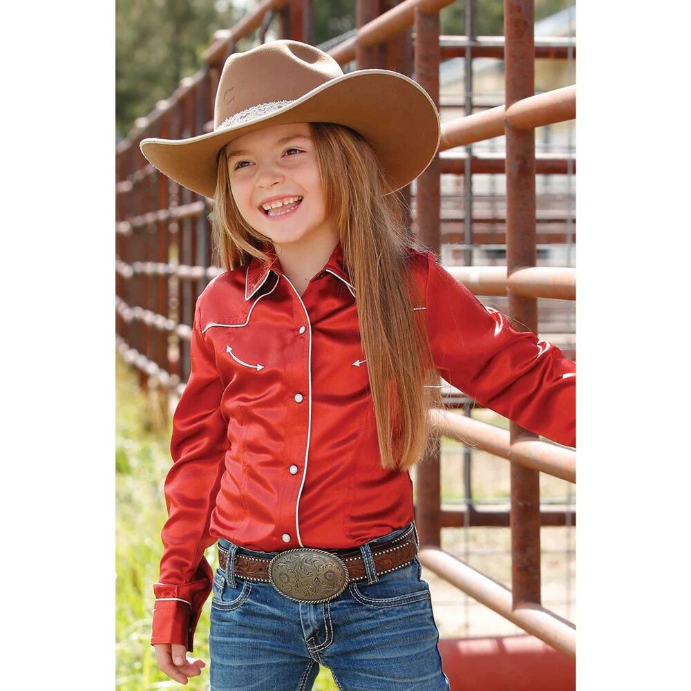 Cruel Denim Girl's Western Long Sleeve Snap Shirt