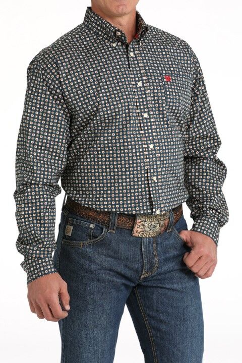 Cinch Men's Paisley Print Button Down Western Shirt