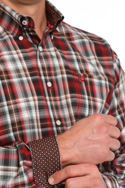 Cinch Men's Plaid Button Down Western Shirt