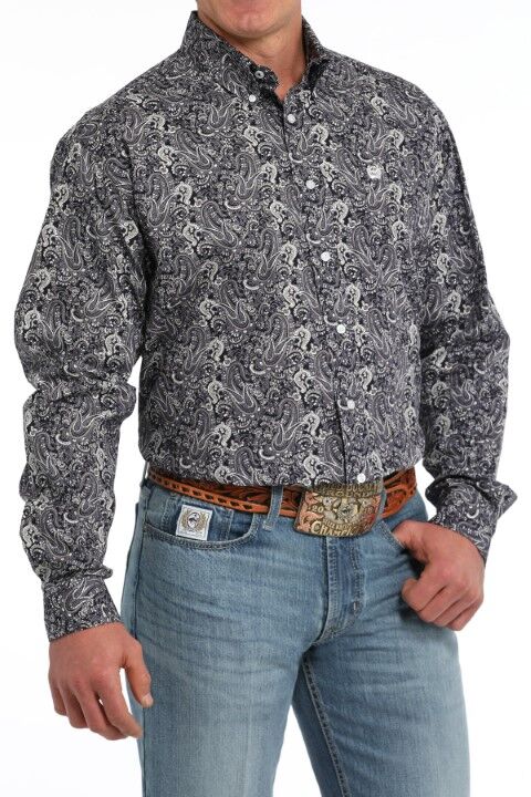 Cinch Men's Paisley Button Down Western Shirt