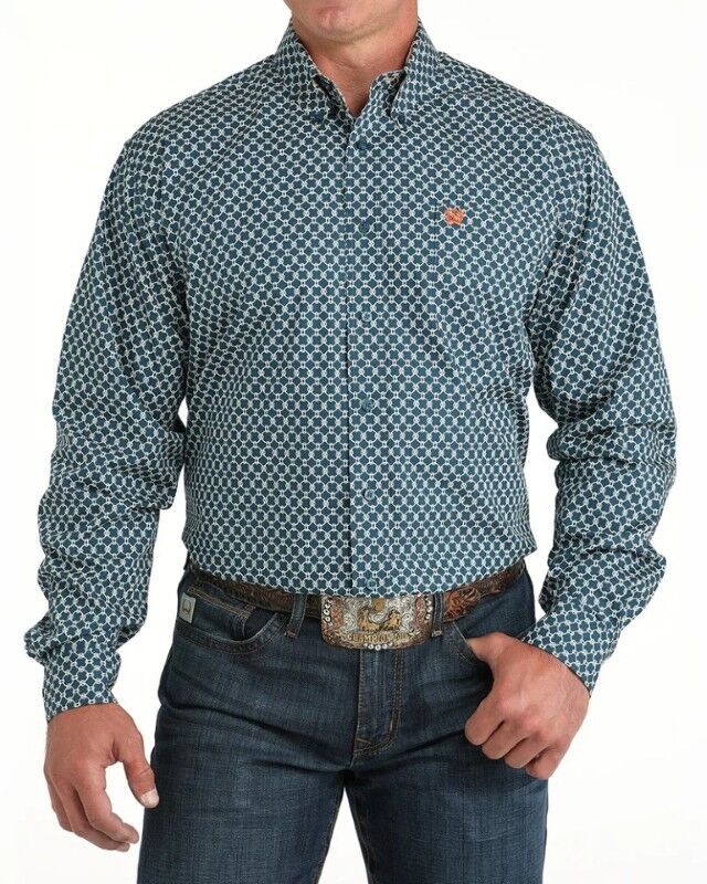 Cinch Men's Classic Fit Long Sleeve Button Down Western Shirt