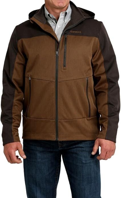 Cinch Men's Hooded Softshell Zip Jacket