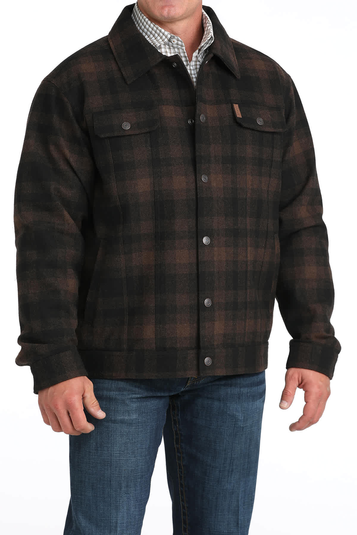 Cinch Men's Plaid Trucker Jacket