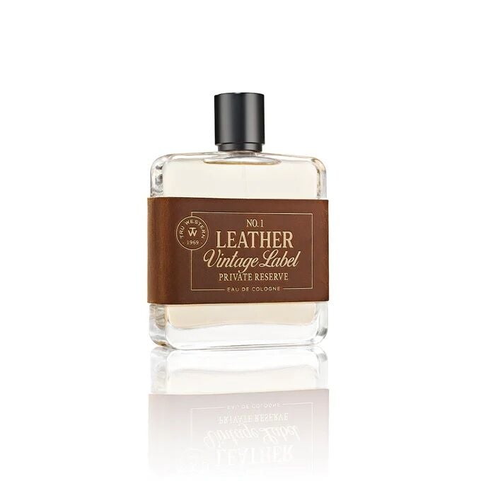 Tru Western No. 1 Leather Vintage Label Private Reserve Cologne, 3.4 oz.