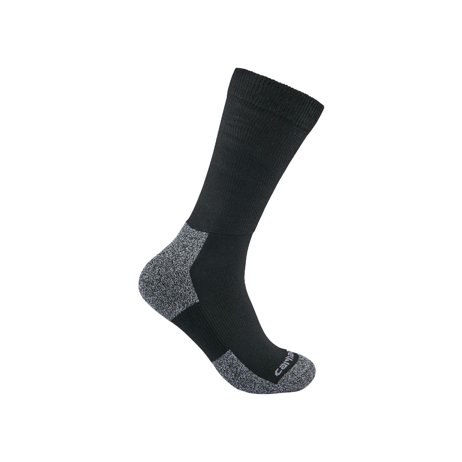 Carhartt Men's Lightweight Stretch Top Crew Sock 3-Pk in White/Black