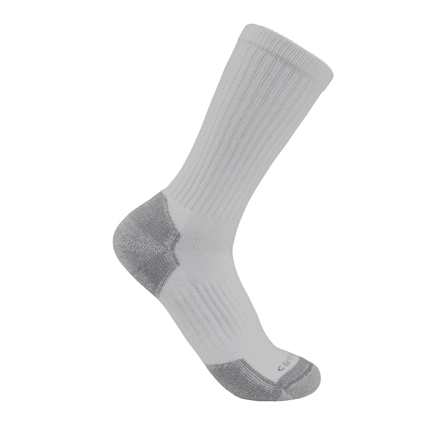 Carhartt Men's Midweight Cotton Blend Crew Sock 3-Pk in Grey