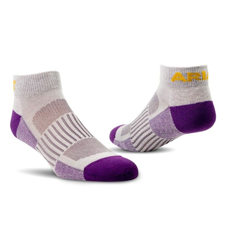 Ariat Women's Performance Quarter Crew Work Sock, 2-Pk