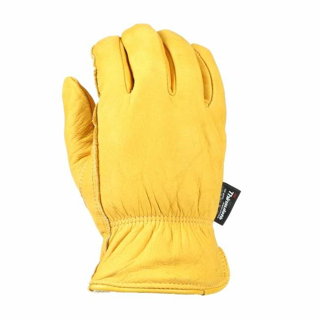 Wells Lamont Men's Cowhide Full Leather Slip-On Winter Work Gloves