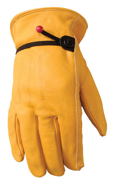 Wells Lamont Men's Saddletan Grain Cowhide Gloves in Yellow