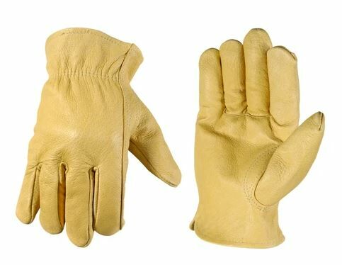 Wells Lamont Men's Leather Driver Work Gloves in Cowhide