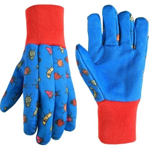 Wells Lamont Kids' Jersey Slip-On Gloves in Blue