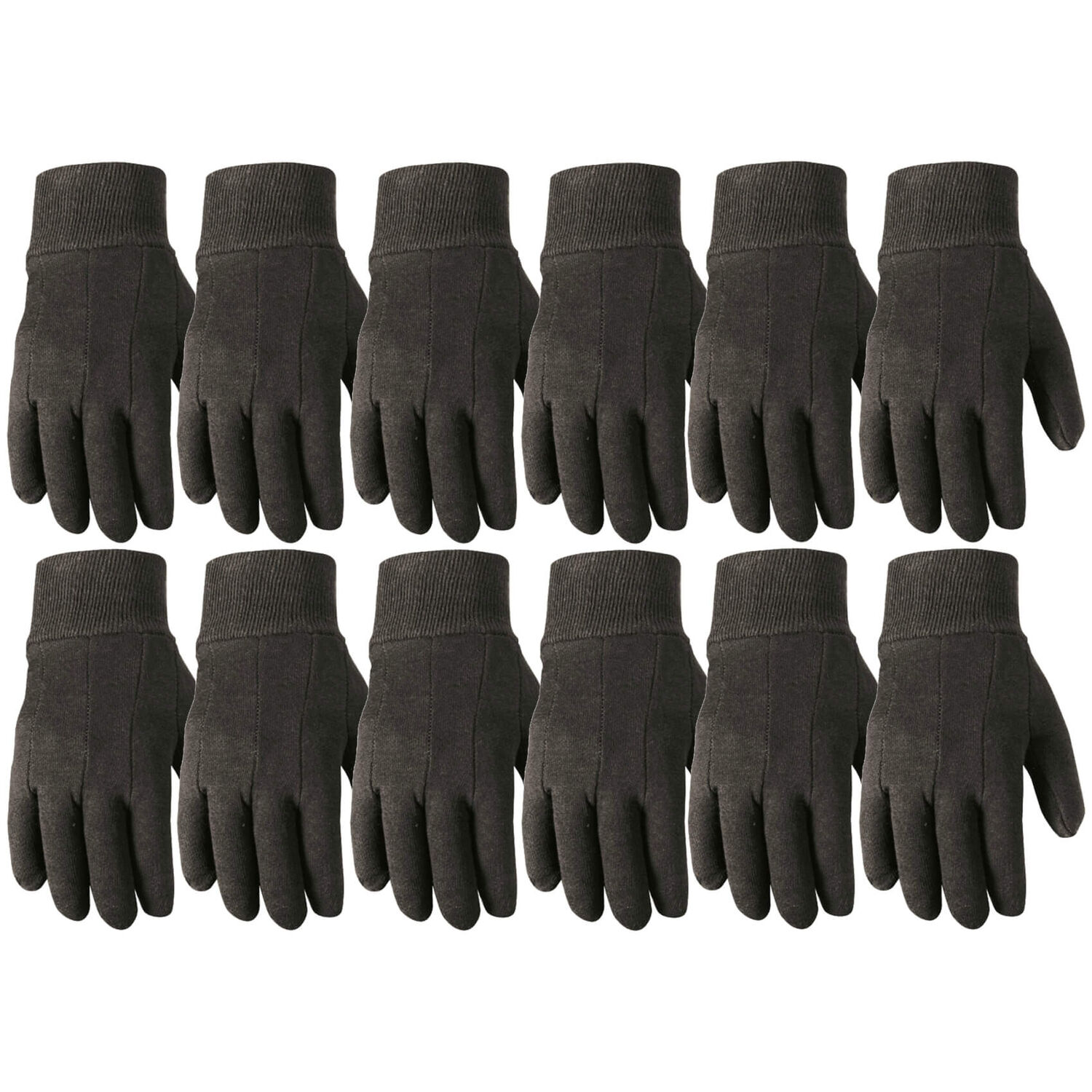 Wells Lamont Men's Jersey Basics Gloves 12-Pk in Black