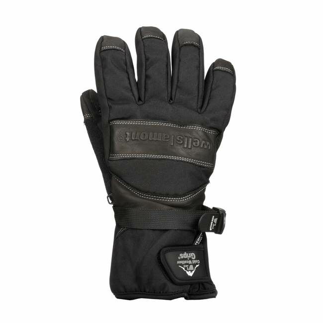 Wells Lamont Men's Outdoor Leather Palm Winter Work Gloves in Black
