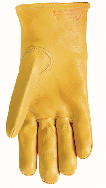 Wells Lamont Women's Comfort Grain Deerskin Gloves in Yellow