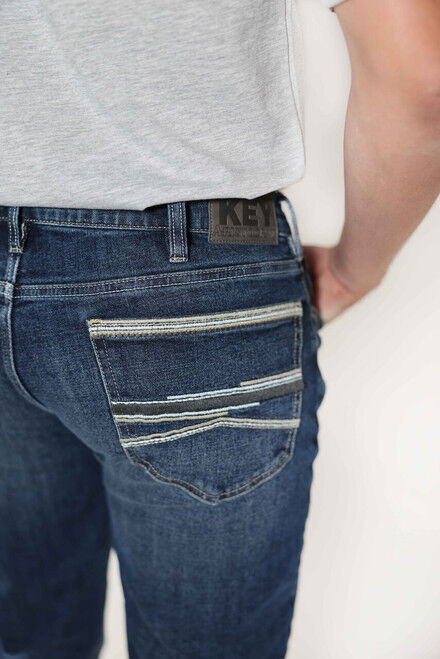 Key Men's Aristocrat McKey Straight Fit Bootcut Jean