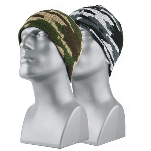 Grand Sierra Men's Acrylic Knit Camo Beanie