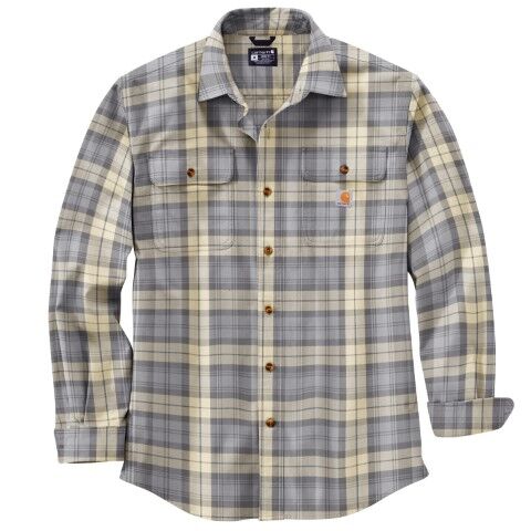 Carhartt Men's Loose Fit Heavyweight Flannel Long Sleeve Plaid Shirt
