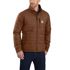 Carhartt Men's Rain Defender Relaxed Fit Lightweight Insulated Rain Jacket in Mocha
