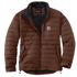 Carhartt Men's Rain Defender Relaxed Fit Lightweight Insulated Rain Jacket in Mocha