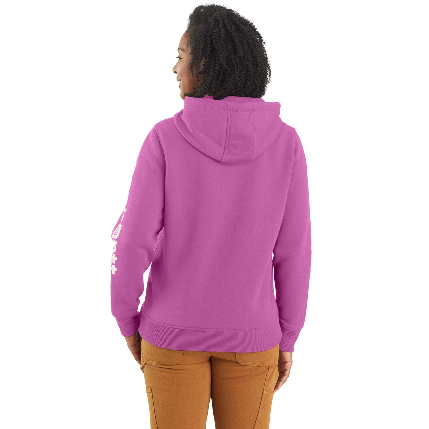 Carhartt Women's Relaxed Fit Midweight Logo Sleeve Graphic Sweatshirt