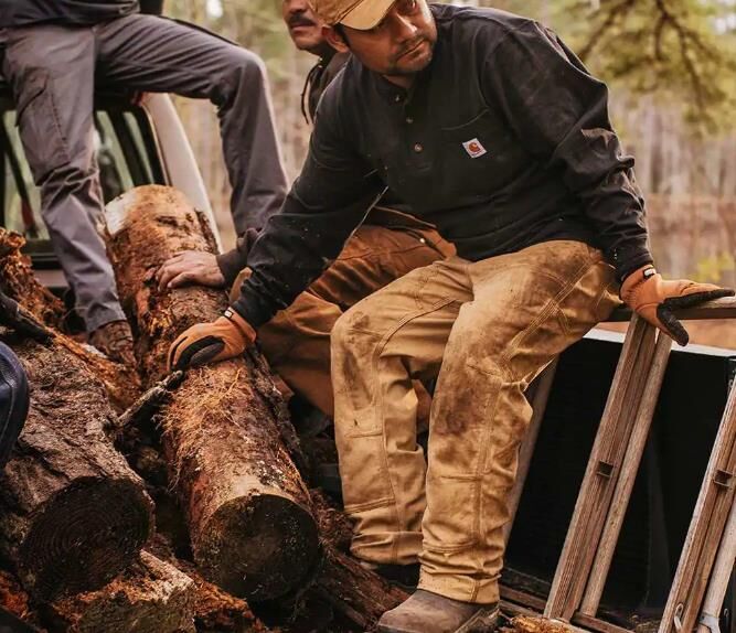 Carhartt Men's Relaxed Fit Rugged Flex Flex Canvas Utility Double-Knee Pant 