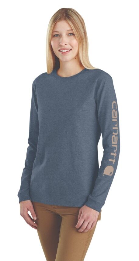 Carhartt Women's Dearborn Loose Long Sleeve Logo T-Shirt