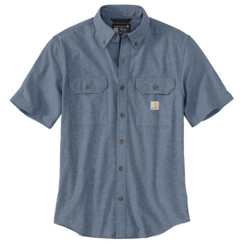 Carhartt Men's Loose Fit Midweight Chambray Short Sleeve Shirt