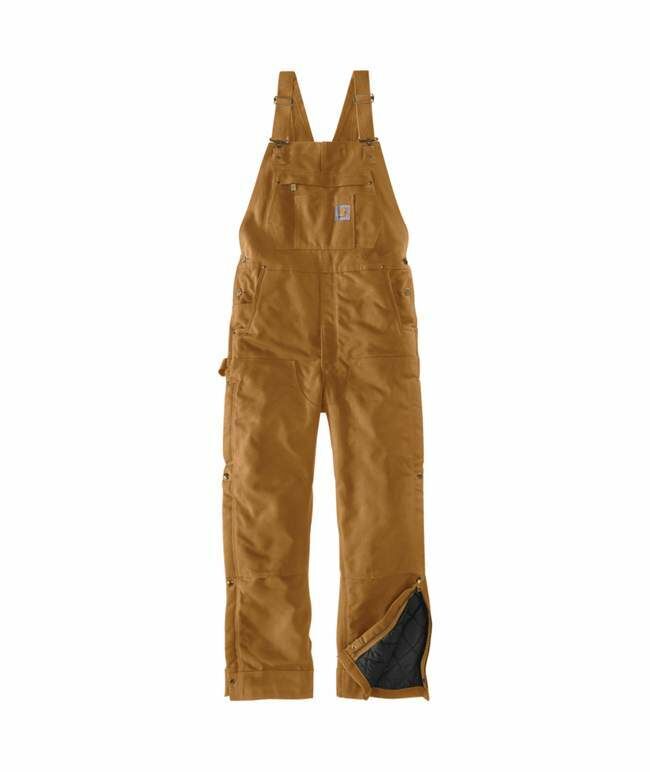 Carhartt Men's Loose Fit Firm Duck Insulated Bib Overall 
