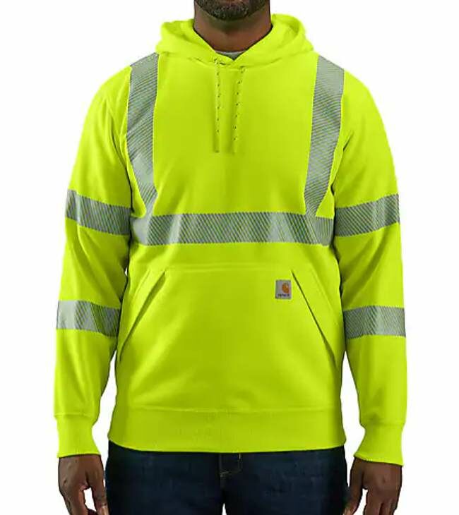 Carhartt Men's High-Visibility Loose Fit Midweight Class 3 Hoodie