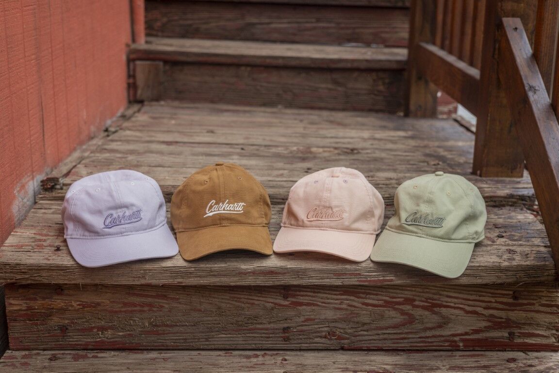 Carhartt Women's Canvas Script Graphic Cap in Dried Clay