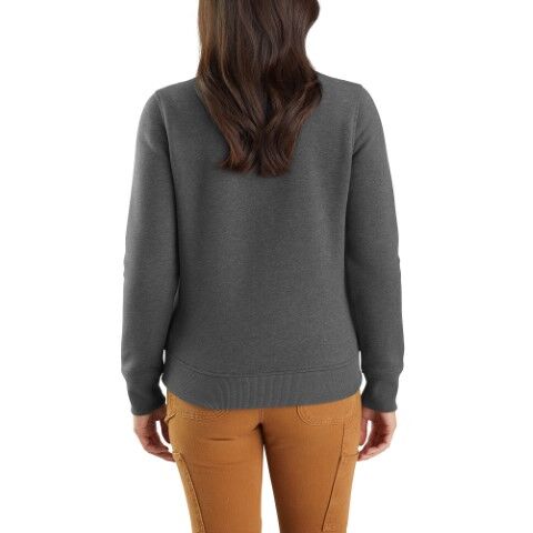 Carhartt Women's Relaxed Fit Midweight 1/4 Zip Mock Neck Sweatshirt