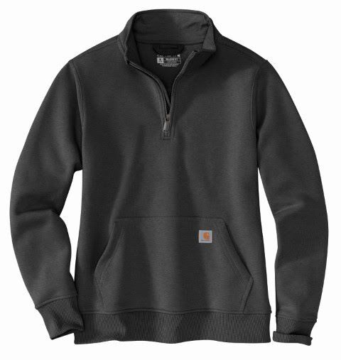 Carhartt Women's Relaxed Fit Midweight 1/4 Zip Mock Neck Sweatshirt